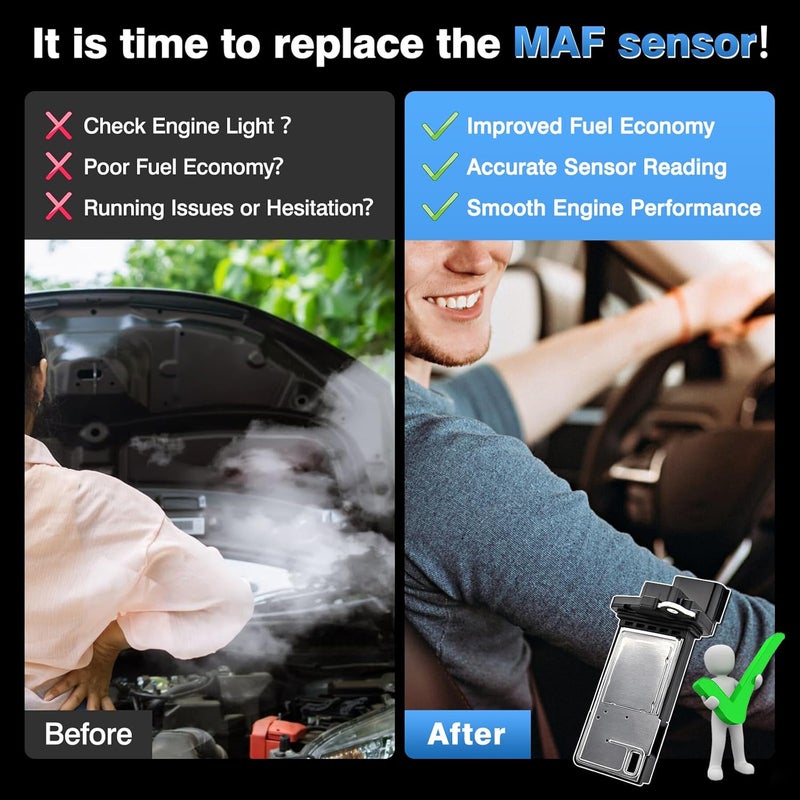 TOP-MAX Mass Air Flow Sensor Meter MAF 22680-7S000 Replacement for Nissan Infiniti Altima Armada Sentra 350Z 370Z Cube Frontier GT-R Titan Murano Maxima Pathfinder Rogue Quest Titan Versa - Image 4